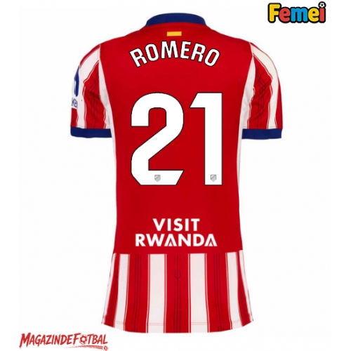 Atletico Madrid Cristian Romero #21 Tricou Fotbal Replică 2026-27 Femei Acasa Atletico Madrid Cristian Romero #21 Tricou Fotbal Replică 2026-27 Femei Acasa